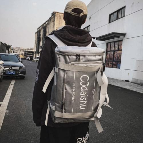 High Quality Korean Style Multi-Functional Backpack Men 's Oversized Capacity Travel Bag Trendy Student Holiday Schoolbag