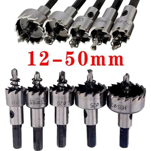 Wholesales high Quality 12-50mm HSS Drill Bit Hole Saw Set Stainless Steel Metal Alloy Drill Bits