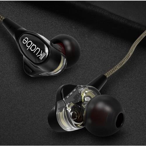 Kuabe s600 HIFI Heavy Bass Sport Earbuds Wired In-ear Earphones with Microphone