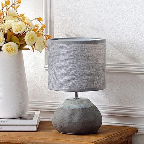 Nordic Ceramic LED Table Lamp Bedroom Bedside Study Living Room Office Desk Lamp Indoor Lighting Stand Light Fixtures Art Decor