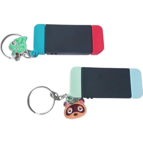 New Switch Game Machine Keychians Mario Key Chain Fashion Childhood Memory Bag Pendant Cute Bag Pendant Boy Men Keyring