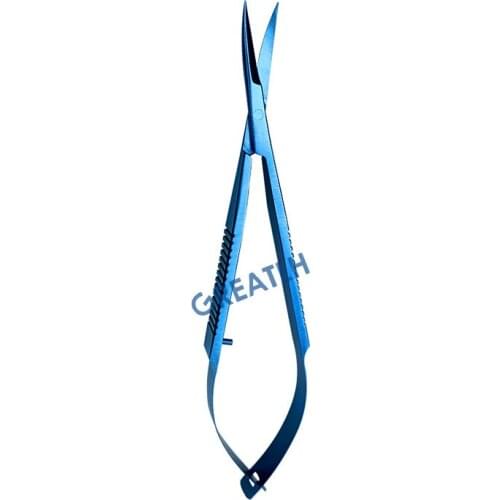 Noyes Scissors Ophthalmic Scissors 11.4Cm Curved Veterinary Ophthalmic Instruments Eye Tools