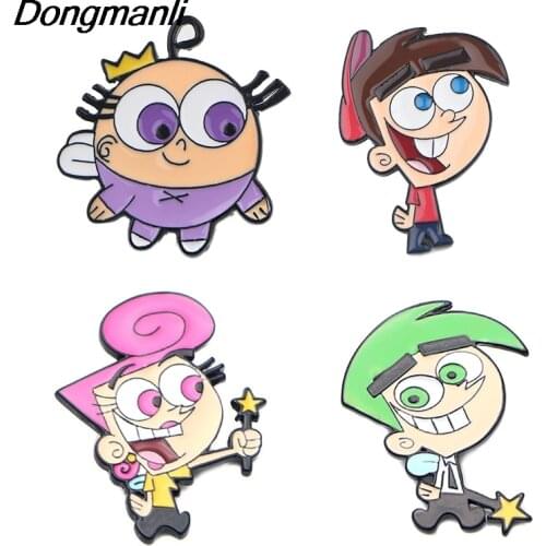 P3836 Dongmanli Fashion Anime Cute Metal Enamel Brooches and Pins Collection Lapel Pin Backpack Badge Collar Jewelry