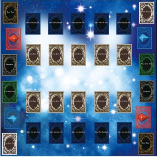 Rubber Play Mat 60x60cm Galaxy Style Competition Pad Playmat For Yu-gi-oh Card Puzzle Play Mat Card Pad Kids Educational Toys
