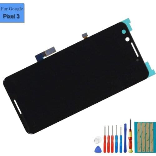 Touch Screen Compatible with Google Pixel 3 5.5" Touch Screen Display Assembly Digitizer Glass LCD with Adhesive+Tools