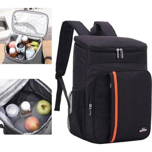 18L Large Capacity Cool Warm Insulated Bag Cooler Bags Backpack Picnic Thermal Food Delivery Ice Bag Food Beverage Storage Bags