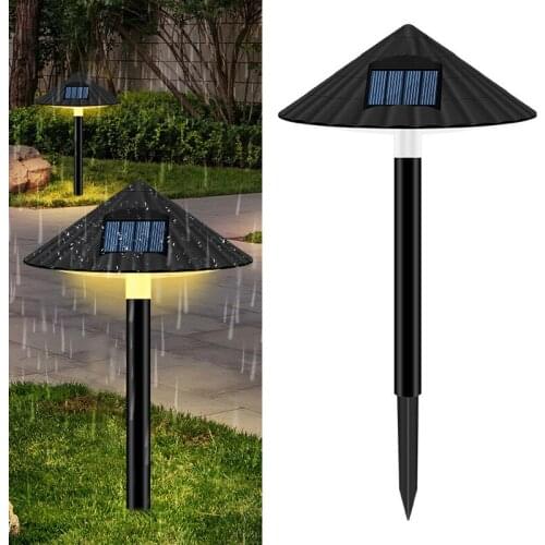 Solar Powered LED Lamp Waterproof Outdoor Garden Lawn Mushroom Decor Light Super Bright Lighting Warm White