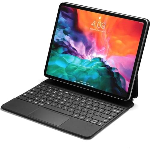 Slim Smart Backlit Wireless Bluetooth Trackpad Russian Keyboard Case Magnetic Stand Cover For iPad Pro 12.9 2018 2020 2021