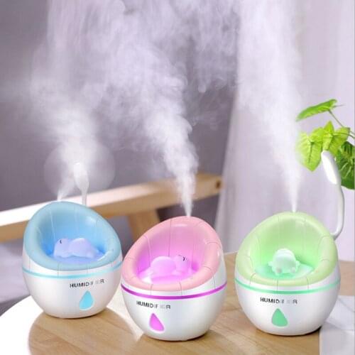 3 in 1 air humidifier aroma diffuser usb ultrasonic portable humidifier aromatherapy diffuser colorful lights usb fan 350ML