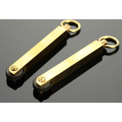 Outdoor Survival Flint Fire Starter Mini Brass Pulley Match Fire Stick Lgniter Wild Survival Tool Camping Flint Fire Starter