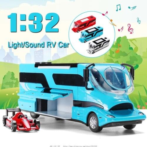 1:32 HX RV Station Wagon Toy Car Metal Toy Diecasts & Toy Vehicles Car Model High Simulation Car Toy For Children Christmas Gift