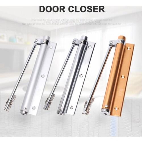 1PC Spring Door Closer Easy to Install Automatic Home Door Closer for Indoor Home Hotel can CSV