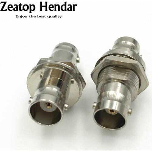 10Pcs Brass BNC Female to Female Coupler Panel Mount Chassis Socket Joiner Connector