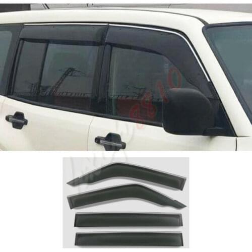 For Mitsubishi Pajero V93/97 High quality With Bright Strip Window Visors Vent Sun Rain Guard 4pcs