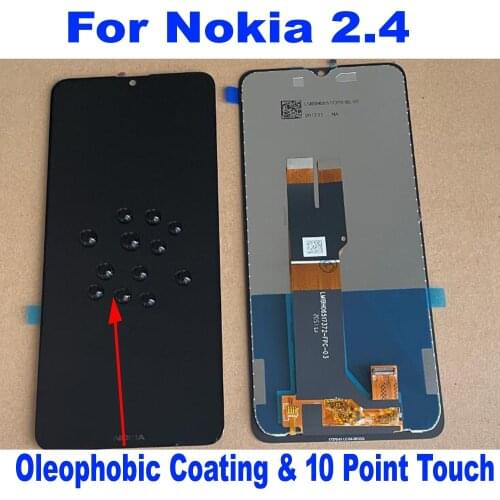 6.5" Original New LCD Display Touch Screen Digitizer Assembly Sensor For Nokia 2.4 N2.4 TA-1277 TA-1275 Pantalla Replacement