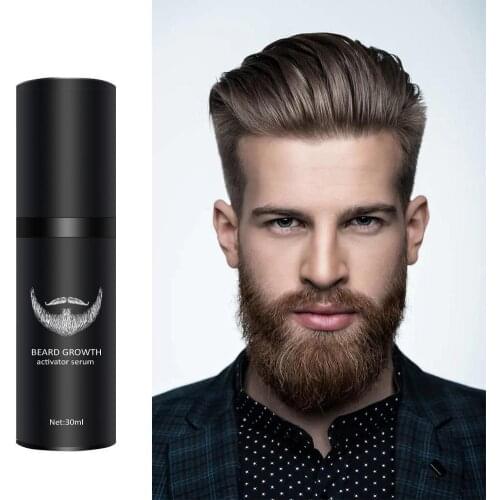Beard Growth Oil Activator Serum Balm for Hair Regrowth and Thickness for Bearded Men Organic Beard Growth Serum
