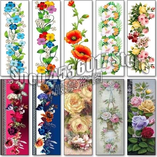 Flowers 5d Diy Diamond Painting Cross Stitch Diamond Embroidery Rose Mosaic Full Square Rhinestone Gifts Handmade Decor Picture