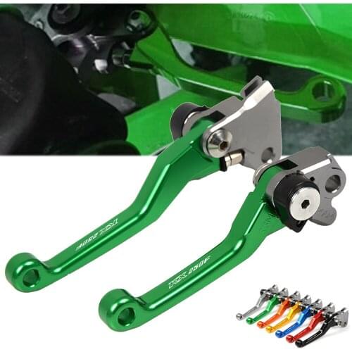For Kawasaki KX250F KX 250F KX250 F KX 250 F 2004-2012 2005 Motorbikes Dirt Bike CNC Aluminum Pivot Foldable Brake Clutch Levers