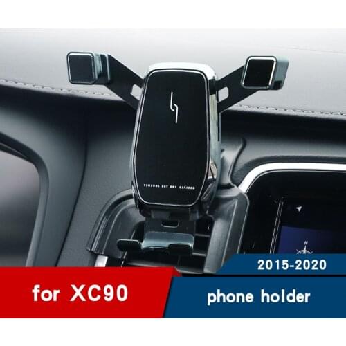 Car phone holder for volvo xc90 accessories Interior air vent Mobile phone stand Navigation bracket 2015 2016 2017 2018 2019