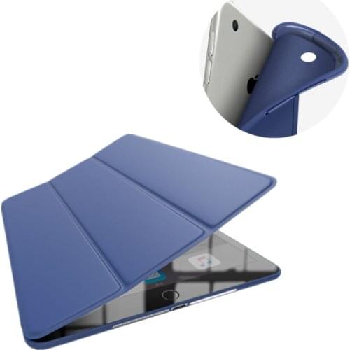 Leather Case For New iPad 9.7 2017 Ultra Thin Slim Smart Cover Case For New iPad 9.7 2018 Soft Case Silicon Cases protector