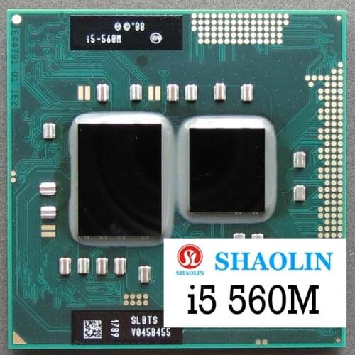 I5-560M i5 560M SLBTS 2.6 GHz Dual-Core Quad-Thread CPU Processor 35W Socket G1 / rPGA988A Original SHAOLIN Official Version