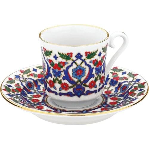 DOLBOVI Kutahya Has Porcelain 6 Personality 3643 Pattern coffee cup Pad mug кружка coffee cup cup