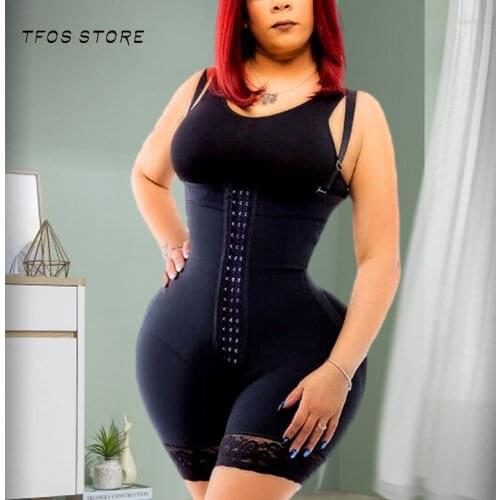 Fajas Colombianas Girdles Small Waist Large Hip Shapewear Women Underwear For Bbl Post Surgery Mid Thigh