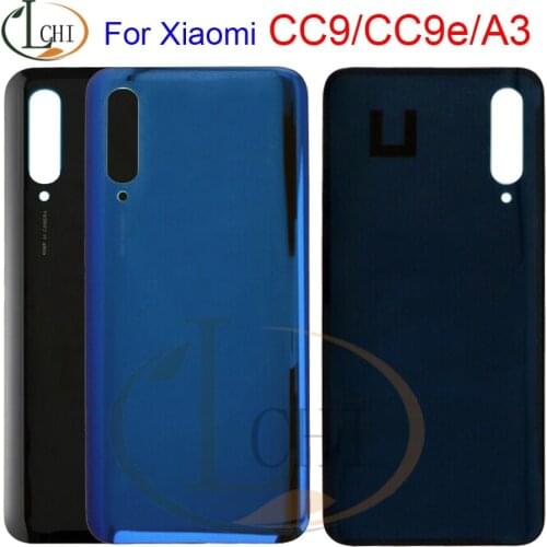 Original New Mi CC9 Housing For Xiaomi Mi CC9e Battery Cover Back Glass Panel For Xiaomi Mi A3 Back Battery Cover Rear Door Case