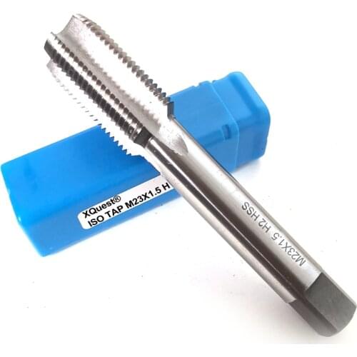 XQuest HSS Metric thread Hand tap M23 M23X2.5 M23X2 Left hand Fine screw thread taps M23X1.75 M23X1.5 M23X1.25 M23X1 M23X0.75