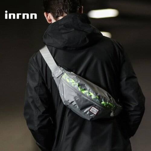 Inrnn Fanny Pack Fashion Teenager Waist Bag Hip-hop Rock Boys Girl Waist Pack Men Outdoor Sports Crossbody Bag Male Chest Bags