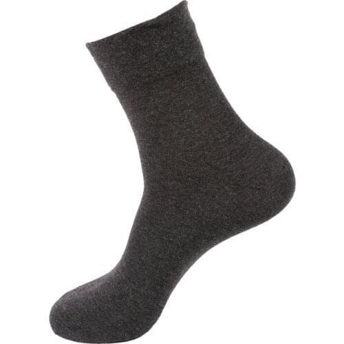 Diabetic Ankle Health Circulatory Cotton Socks Loose Fit Top for Men One Size LL@17