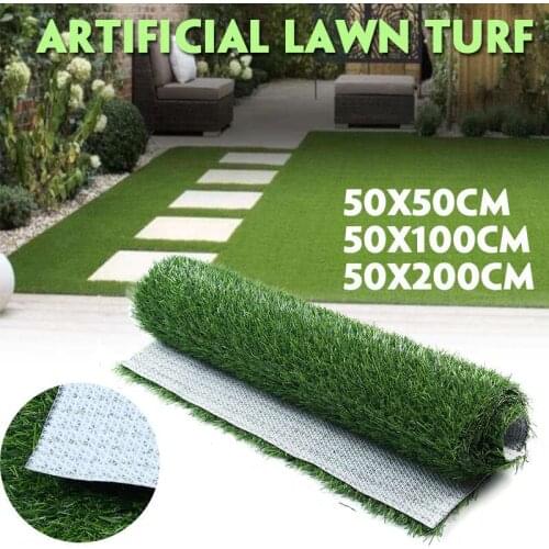 Soft Artificial Lawn Turf Grass Artificial Lawn Carpet Simulation Outdoor Green Lawn for Garden Patio Landscape