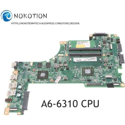 NOKOTION DABLMGMB8E0 A000300400 For TOSHIBA Satellite L50D L50D-B laptop motherboard R5 M230 Graphics A6-6310 CPU