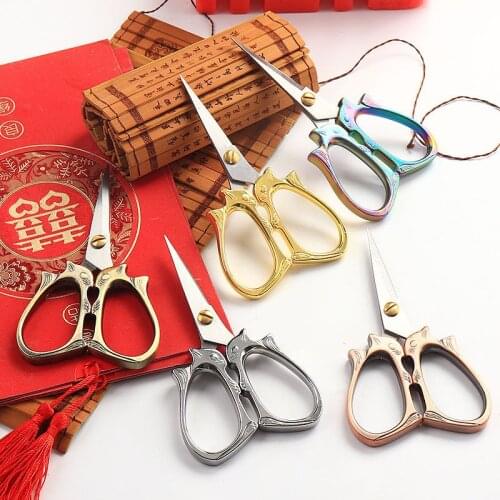 Retro Scissors Antique Thread Cutter Vintage Scissors Embroidery Cross Stitch Sewing Stainless Steel Scissors Tailor Scissors