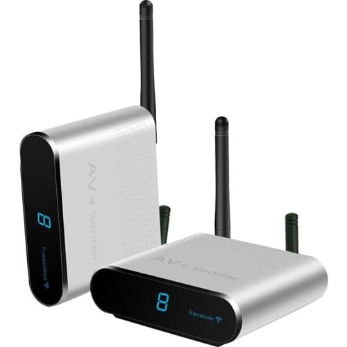 AV230 Transmitter Receiver 2.4GHz IR Signal Transmitter Up to 300M AV Transmitter TV Box Game CCTV Camera