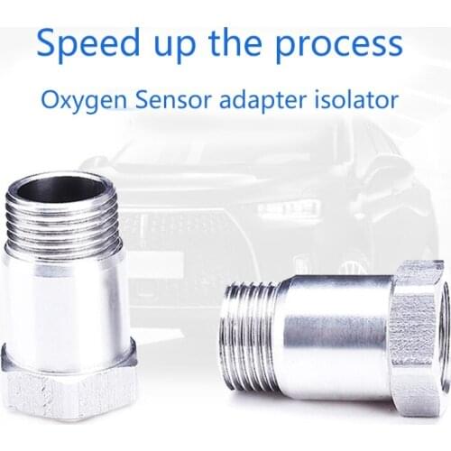 Durable Stainless Steel O2-Oxygen Sensor Expansion Spacer Extender M18x1.5 Bung Adapter Cell Fix Mounting Converter