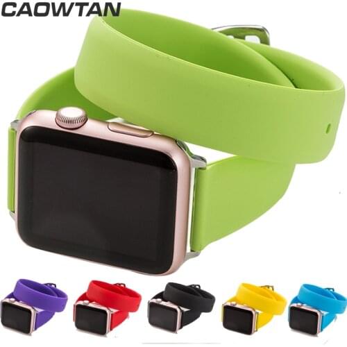 Strap For Apple Watch band 5 4 38mm 42mm for iWatch 4 band 44mm 40mm Silicone belt Bracelet for iwatch 5 4 3 2 strap Accessories