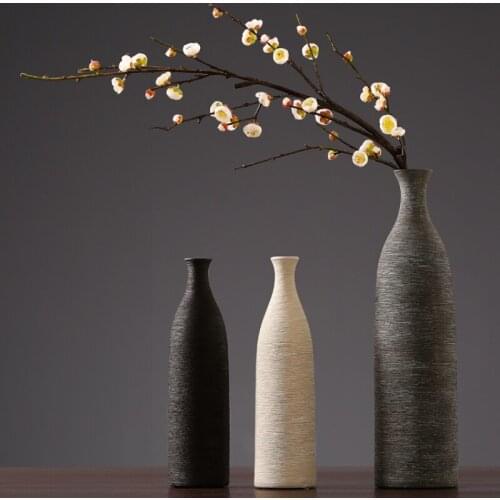 Modern Luxury Vase Decor Creative Living Room Nordic Minimalist Ceramic Vase Aesthetic Room Decor Jarrones Home Decor BC50HP