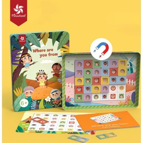 Pinwheel Magnetic Matching Board Game Childrens Educational Logical Thinking Training Puzzle Toy Intelligence Brain Game