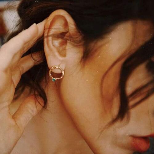 RISPADA EH25525 Vintage 925 silver plated Stud Earrings