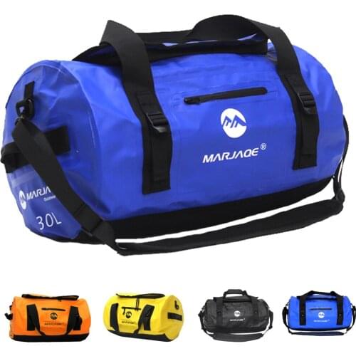 30L Kayak Duffle Bag Waterproof Dry Bag Backpack Saddle Luggage Storage Bag for Travel Motorcycling Camping Boat Sailing