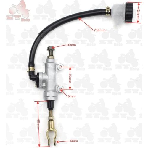 Motorcycle Rear Brake Pump 4.5mm Hole Pitch Hydraulic Refit Rear Brake Master Cylinder Pump For Suzuki Kawasaki Honda Yamaha