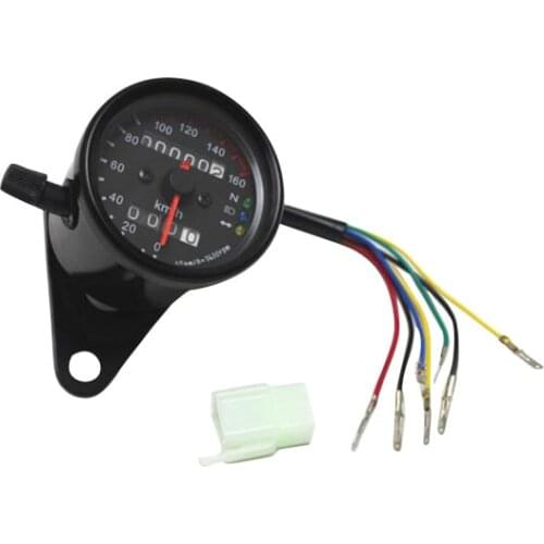 Replacement Motorcycle Dual Odometer Speedometer Gauge LED Backlight Signal