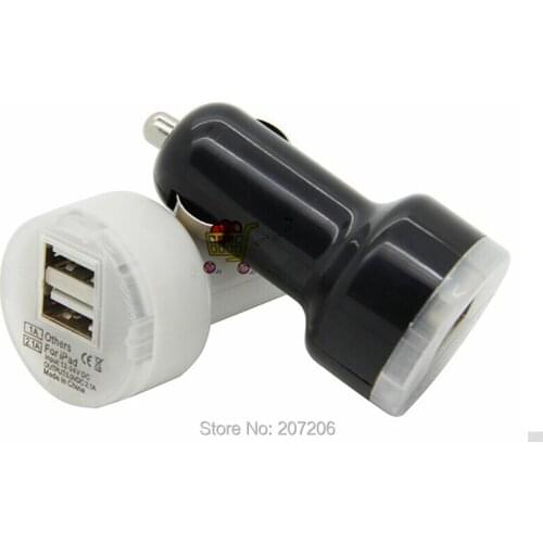 ZUCZUG 100pcs Car Charger Adapter 2 Port 3.1A For iPhone Samsung Galaxy HTC Blackberry
