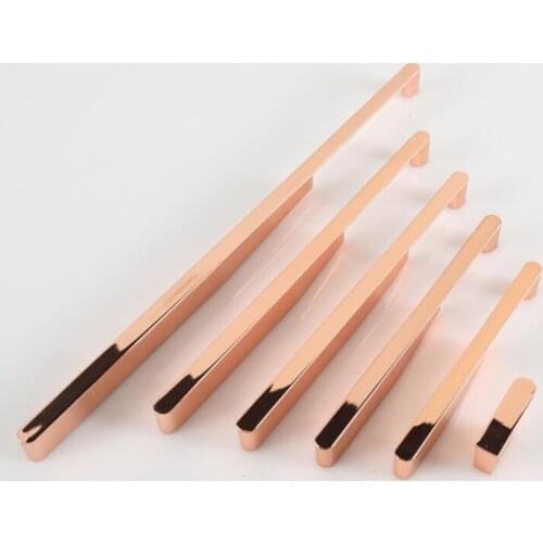 5'' 6.3'' 7.56'' 8.8'' Rose Gold Cabinet Pulls Handles Door Handle Knob Dresser Knobs Drawer Pulls Handles Furniture Pull