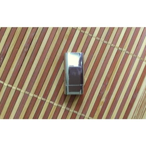 50 Sets Shiny Silver Magnetic Clasp For Licorice Leather hole size 10mm x 5mm