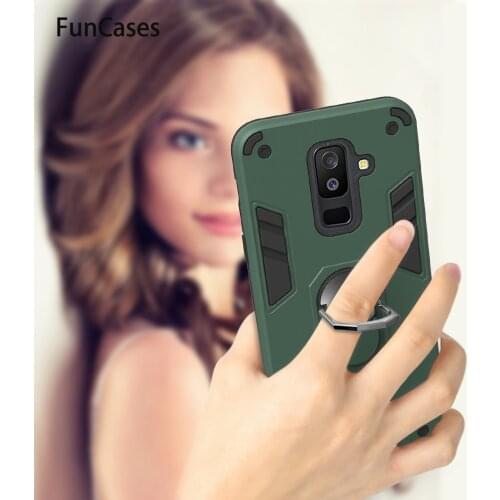 Car Magnetic Cases For Samsung A2 Core Finger Ring Holder Galaxy A6 Plus 2018 A81 A91 A71 A70 A40 A60 A10S A51 A8 A50 A20S A30