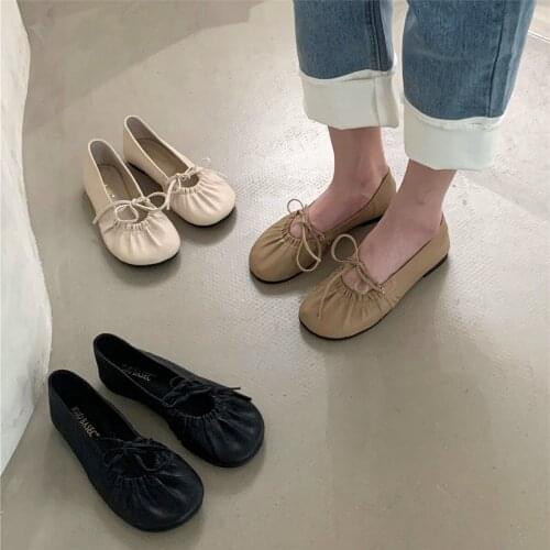 Low Heels PU Basic Fabric Rome Rubber Hoof Low Heels Fabric Basic PU Rome Rubber