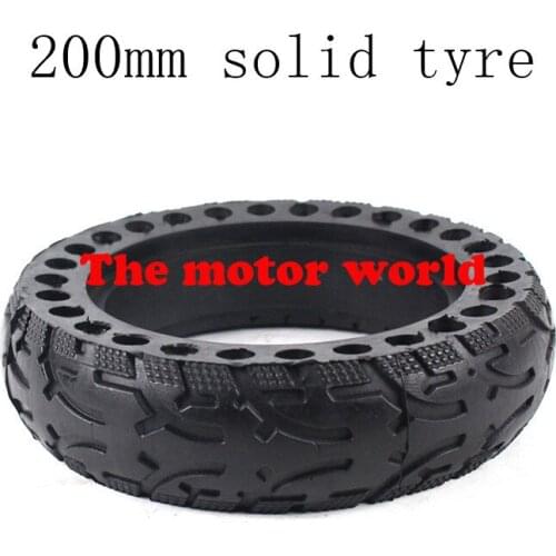 Free Shipping Good Reputation 200mm Solid Tire Hollow Non-Pneumatic Tyre Shock Absorber Anti-slip Durable Rubber Tyre Wheels