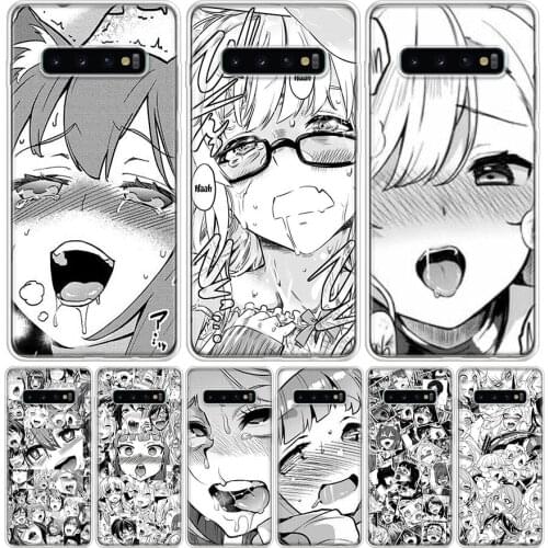 Anime Girl Japan Manga Face Phone Case For Samsung Galaxy S10 S20 Ultra Note 10 9 8 S9 S8 J4 J6 J8 Plus Lite + Pro S7 Coque Capa